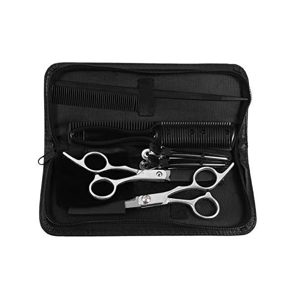 xuangui Ylingling Store 9PCS / Set Haircut Scissor Set Utile Hairdressing Tool Hair Supplies Supplies Ciseaux Kit de Peigne 