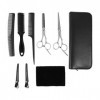 xuangui Ylingling Store 9PCS / Set Haircut Scissor Set Utile Hairdressing Tool Hair Supplies Supplies Ciseaux Kit de Peigne 