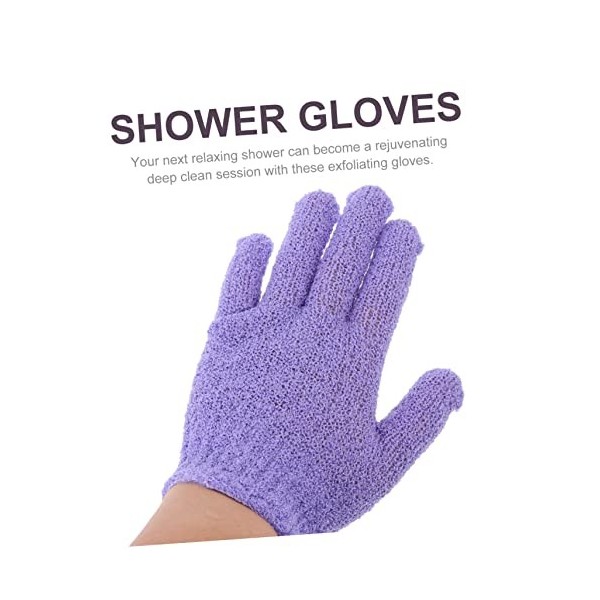 Beavorty 60 Pièces Gants De Bain À Cinq Doigts Serviettes De Bain Éponge De Gommage Du Corps Gant De Bain Coréen Douche Gants