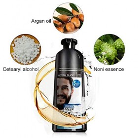 YUMIN 3X Shampooing Permanent de Colorant de Barbe pour Barbe Mourant Enlèvement Blanc Gris Barbe Cheveux Barbe Shampooing 20