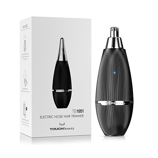 TOUCHBeauty AG-1951 Tondeuse à cheveux rechargeable sans douleur avec lames rotatives en acier inoxydable pour homme