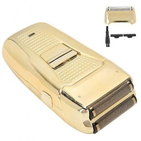 Rasoir électrique pour hommes, tondeuse à barbe électrique, tondeuse de précision rasoir rotatif pour hommes or 