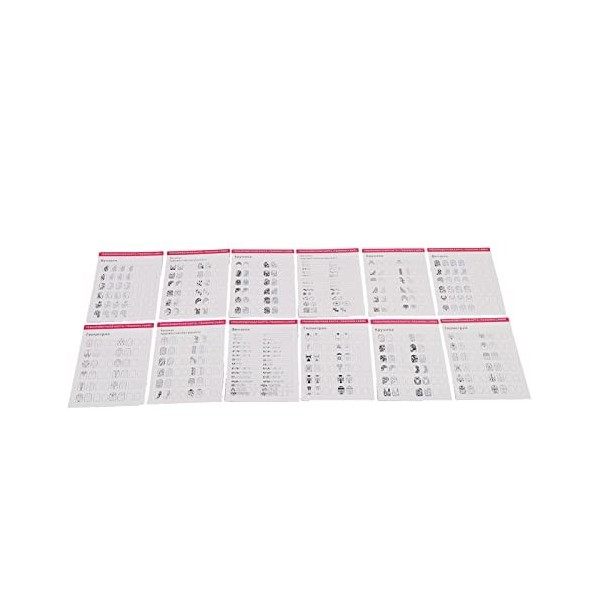 Tapis de Formation pour Ongles, Feuille de Pratique pour Nail Art Tapis de Formation pour Nail Art, Stéréographe Lavable Réut