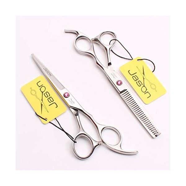 Argent droitier 5.5/6.0/6.5/7.0 Pouces Professionnel Haut de Gamme Coiffure Cheveux Ciseaux Set Pink Diamond Barber rhéofluid