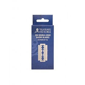 The Bluebeards Revenge, Stainless Steel Double Edge Razor Blades For Safety Razors, Pack of 100