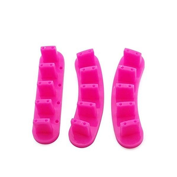 Kads - Lot de 3 supports en plastique pour faux ongles - Idéal pour lentraînement