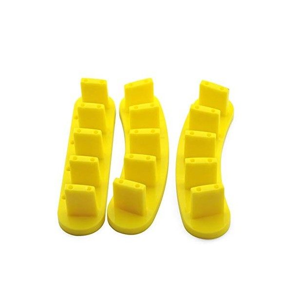 Kads - Lot de 3 supports en plastique pour faux ongles - Idéal pour lentraînement