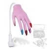 Silicone Main d Entrainement Pour Ongle, Professionnels Main Dentrainement Manucure Flexible Réglables Modèle Main, Facile à