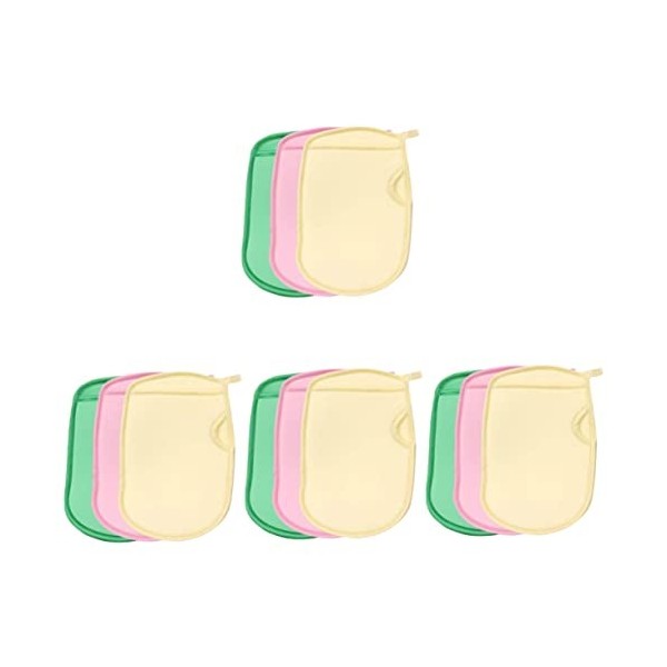 FRCOLOR Serviette De Bain Laveur De Bain 15 Pièces Gants De Nettoyage Mitaines Pour Enfants Gant De Bain Gommage Indolore Pva