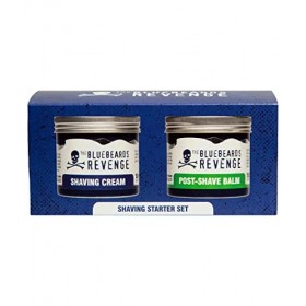 The Bluebeards Revenge Shaving Starter Set, Vegan Friendly Gift Set, includes Shaving Cream 150ml and Post Shave Balm 150m