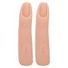 2pcs Doigts de Pratique en Silicone Main, Doigt de Formation des Ongles Pliable Modèle de Doigt de Pratique en Silicone Flexi