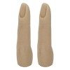 2pcs Doigts de Pratique en Silicone Main, Doigt de Formation des Ongles Pliable Modèle de Doigt de Pratique en Silicone Flexi