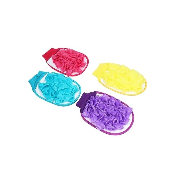 minkissy 12 Pièces Pouf En Maille Épurateur De Corps Gant De Douche Éponges De Bain Gant Gants De Gommage Du Corps Épurateur 