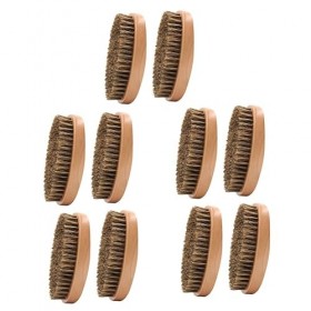 FRCOLOR 10 Pièces Brosse À Barbe Brosse À Cheveux Poche Moustache Peigne Brosse De Toilettage Costume Pour Hommes Soins Infir