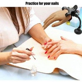 Silicone Femme Modèle de Pratique, Formation des Ongles des Mains Faux Ongles Pratique à La Main Nail Art Mains et Doigts dE