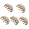 FRCOLOR 5 Pièces Peigne De Massage À Cinq Dents Peigne À Cheveux Guasha Peigne Cuir Chevelu Peigne Guasha Masseurs Manuels Du