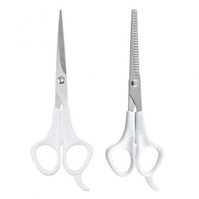 OUYOXI Ciseaux De Coiffeur, 6 Pouces De Poche Coiffeur Coiffeur Coiffeur Courbé pour La Coupe De Cheveux Beauté Coiffeur Cise