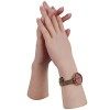EQAIWUJIE Mannequin en silicone pour femme - Affichage main - Avec clou main gauche, ivoire 