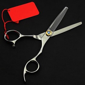 Ciseaux de coupe de cheveux, 6 pouces professionnels 9cr13, ensemble de ciseaux de coupe de cheveux, ciseaux chauds amincissa...