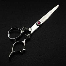 Ciseaux de Coupe de Cheveux, Professionnel 440c 6 Sliver Dragon Cut Ciseaux de Cheveux Coupe de Cheveux Barber Coupe de Ch Ra...