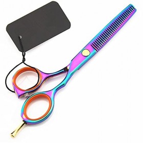 Ciseaux de coupe de cheveux, ciseaux professionnels 440c 5,5 arc-en-ciel pour couper les cheveux, ciseaux de coiffeur, cis Ra...