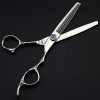 Ciseaux de coupe de cheveux, 6 pouces professionnels 440c acier prune ciseaux à cheveux coupe barbier salon de coiffure cisea