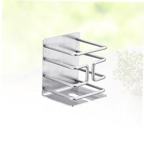 Cabilock Organisateur De Cuisine en Acier Inoxydable 3 Pièces sans Trace Support Mural pour Rasoir Support De Rangement Cintr