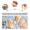 HEALLILY 10 Pièces Formation Nail Doigts Manucure Doigt Couvre La Main Remplacements Nail Art Doigt Protecteurs