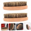 FRCOLOR 10 Pièces Brosse À Barbe Brosse À Cheveux Kits De Brosses En Poils De Sanglier Pour Hommes Costume Homme Outils Pour 