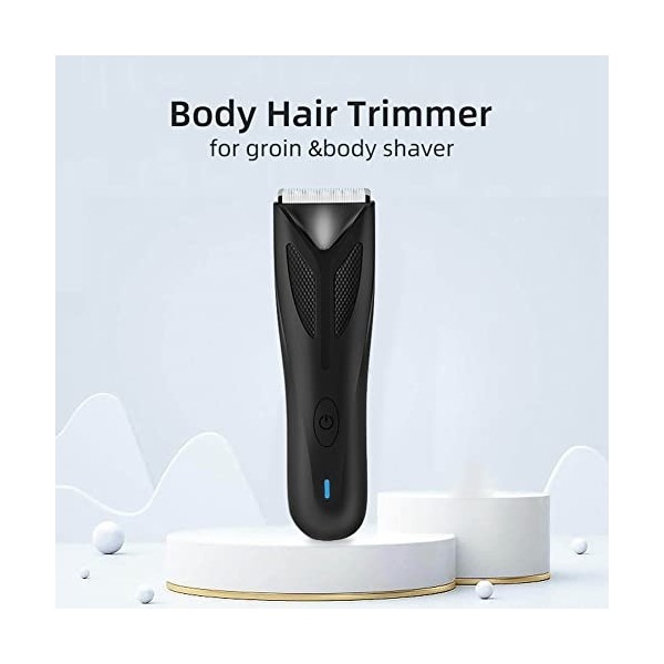 Puooifrty 1 Set Rechargeable Tondeuse à Cheveux Électrique Tondeuse à Barbe Noir Rasoir Électrique Aine Corps Rasage des Chev