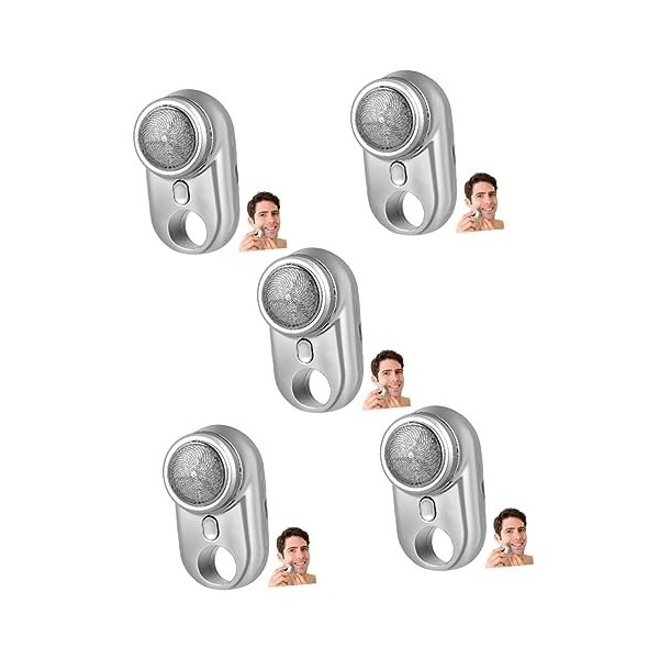minkissy 3Pcs Rasoir Électrique Mini Rasoir Mini Rasoirs Pour Hommes Tête Rasoirs Pour Hommes Rasoir Électrique Portable Raso