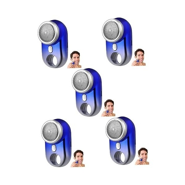 minkissy 3Pcs Rasoir Électrique Mini Rasoir Mini Rasoirs Pour Hommes Tête Rasoirs Pour Hommes Rasoir Électrique Portable Raso