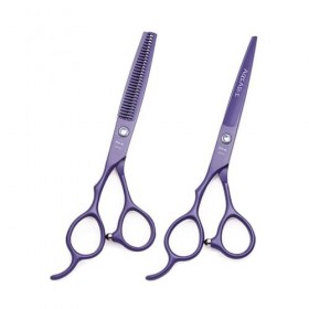 EVANEM Kit de ciseaux de coupe de cheveux professionnels, ciseaux de coupe de cheveux de barbier en acier inoxydable Ciseaux 