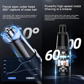 Tondeuse Nez Oreilles Epilateur - Rasoir à Nez Électrique Homme Femme, Tondeuse à Barbe Nez Sourcils, Tondeuse Du Nez Oreille