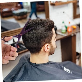 DRESSOOS 1 Paire Ciseaux De Coiffure De Salon Coupe-cheveux Manuel Outil De Mise En Forme Des Cheveux Ciseaux Noirs Violet Fo