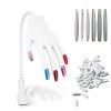 Pratique Faux Nail Art, Mains et Doigts dentraînement Flexible + 400 pièces Pointes dongles Remplaçables, Emballé Individue