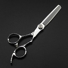 Ciseaux de coupe de cheveux, 6 pouces professionnels 440c poignée ciseaux à cheveux coupe barbier coupe de cheveux ciseaux à ...
