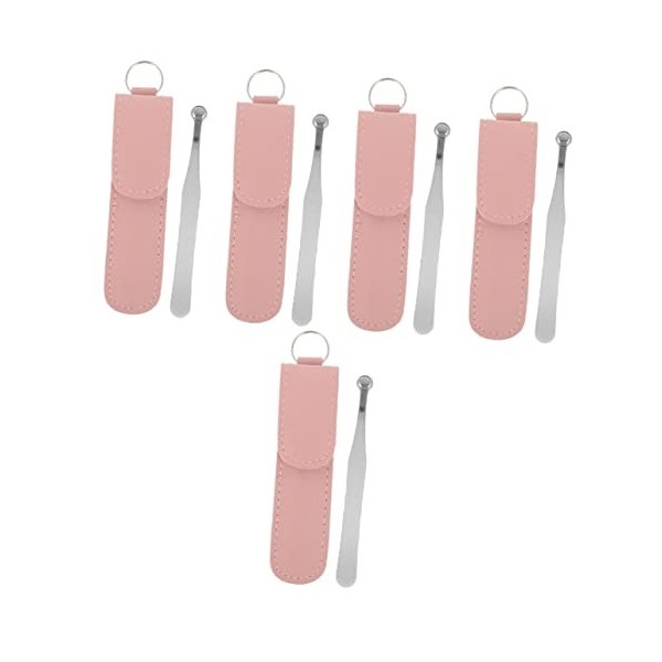 LALAFINA 4 Pièces Nez Épiler Les Sourcils Ciseaux Pour Tailler La Barbe Pince à Épiler Sourcils Aiguille Ciseaux à Cils Acier