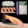 EBANKU Main Dentrainement Manucure, Main de Pratique des Faux Ongles, Formation des Ongles des Mains Faux Ongles Pratique à L