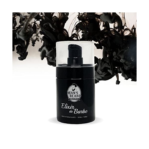 Mans Beard - Elixir de Barbe - Entretien, Nourrit et hydrate en profondeur les poils de votre barbe - 100% Fabriqué en Franc