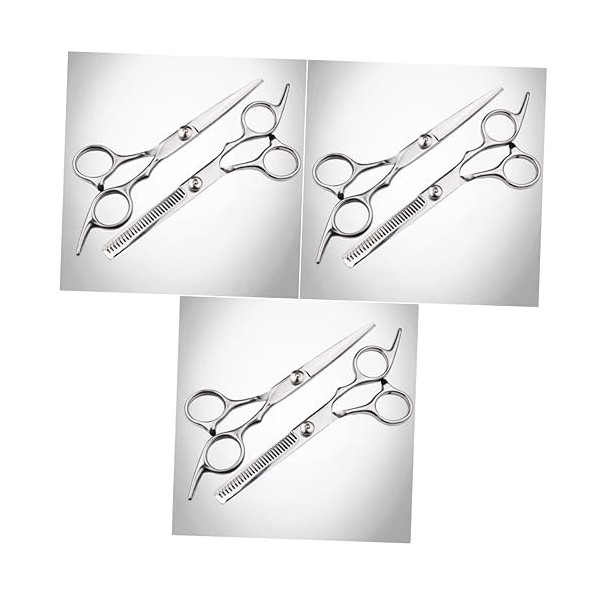 minkissy 2 Pièces Coupe De Cheveux Ciseaux Coupe De Cheveux Ciseaux Professionnel Ciseaux De Barbier Ensemble Ciseaux Amincis