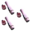 minkissy Lot de 3 épilateurs pour femme - Rose - Épilateur électrique pour femme - Rasoir pour tout le corps - Rouge à lèvres