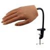 KnowU Fausse Main Pour Ongle Avec Support, Main D Entrainement Pour Ongle, Main Dentrainement Manucure Silicone, Durable et 