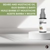 SuisseLab - Beard & Moustache Oil - Huile à barbe - Huile à barbe émolliente, nourrissante et protectrice - Pour le soin de l