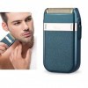 Rasoir électrique Portable Rechargeable pour hommes, rasoir en aluminium, tondeuse à barbe, soins du visage, Machine à raser