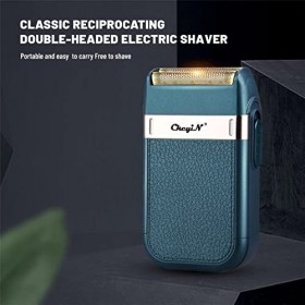Rasoir électrique Portable Rechargeable pour hommes, rasoir en aluminium, tondeuse à barbe, soins du visage, Machine à raser