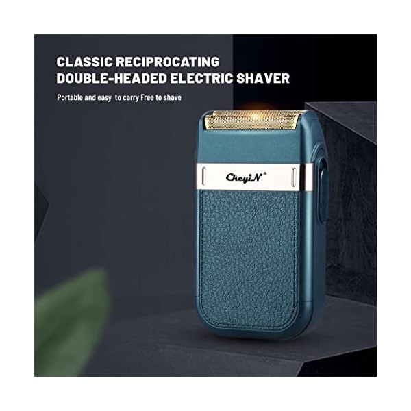 Rasoir électrique Portable Rechargeable pour hommes, rasoir en aluminium, tondeuse à barbe, soins du visage, Machine à raser