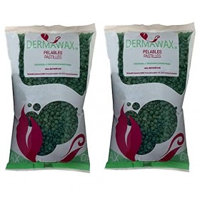 2 kg de chlorophylle vert Perles de cire premium à basse température pour épilation, épilation