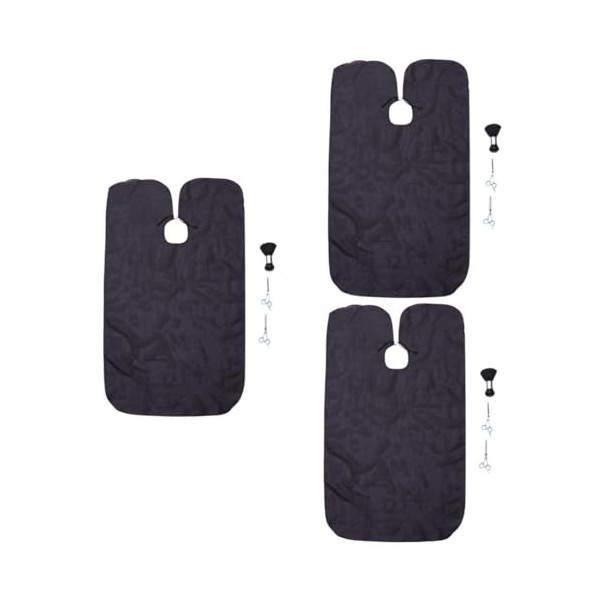 FOMIYES 8 Pcs Coupe De Cheveux Ensemble Coupe De Cheveux Cape Blouse Tablier Salon Ciseaux À Effiler Ciseaux De Coiffure Prof