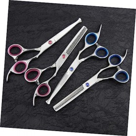 FRCOLOR Rasoir De Salon 5 Pièces Coupe Coiffeur Styliste Ciseaux De Coiffeur Peigne De Coiffure Cisailles De Coiffure Tondeus